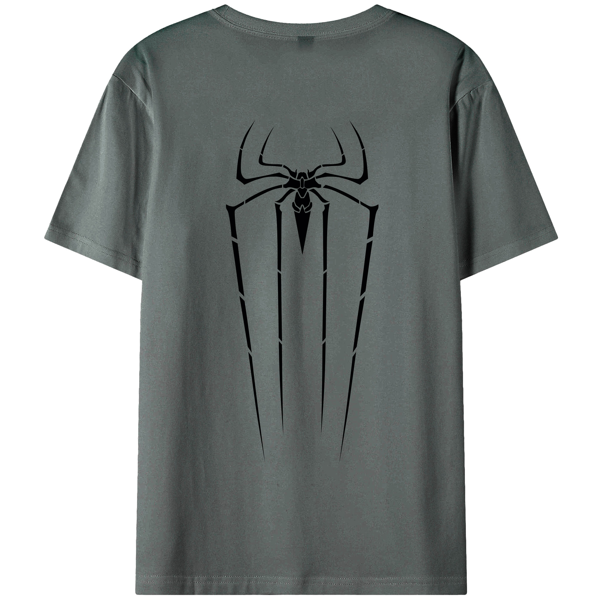 （画像用） Spider Man スパイダーマン 綿100％ メンズ半袖Tシャツ（バックプリント） 通気性
